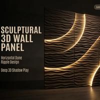 Panneaux muraux 3D modernes écologiques et imperméables, panneaux muraux décoratifs texturés pour la décoration intérieure, panneaux muraux décoratifs pour la décoration commerciale