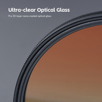 Filtre orange gradué GIAI, filtre pour objectif d'appareil photo en verre optique HD, filtre dégradé de couleur pour la photographie reflex numérique et sans miroir