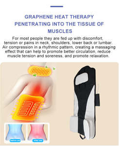 Colchoneta eléctrica portátil para aliviar el dolor de espalda, colchón de masaje Shiatsu ajustable, gran oferta, bolsas de aire eléctricas de cuero PU - Product Image 3