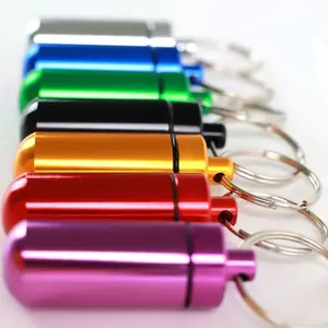 Mini boîte à pilules portable étanche en aluminium, étui pour comprimés, flacon de médicaments, vitamines, huiles de poisson, organisateur de rangement - Product Image 5