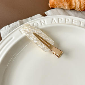 <span class=keywords><strong>PL</strong></span> klip rambut warna baru asetat tanpa lipatan kualitas tinggi aksesori rambut wanita rias wajah perawatan kulit lentur klip rambut 6cm - Product Image 5