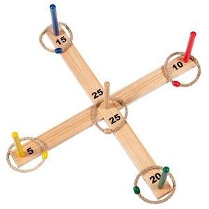 Wholesale High Quality Outdoor <strong>Yard</strong> Garden Wooden Ring Toss Quoits <strong>Game</strong> Set - Product Image 2