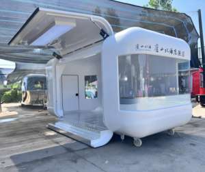 รถขายอาหารพร้อมครัวสแตนเลสครบครันสำหรับธุรกิจเริ่มต้นขายอาหารจานด่วนและพิซซ่า - Product Image 1