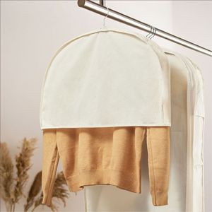 100% Cotton Garment Dust Cover Rectangle Hook Type Bedroom <b>Storage</b> Pure Cotton <b>Clothes</b> Protector - Product Image 3