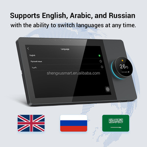 مكبر صوت مثبت على الحائط 8 بوصة للمسرح المنزلي للبلوتوث واي فاي 20 واط خلفية موسيقى أندرويد لوحة تحكم المضيف يربط 4 قطع - Product Image 2