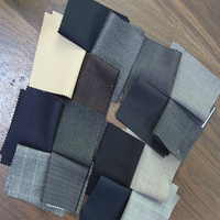 Tissu en laine peignée 100% de poids moyen 320GSM 90/2 Twill pour costumes de mariage sur mesure, blazers et pantalons pour hommes