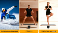 Tabla de Equilibrio de Madera de Alta Calidad con Rodillo, Multifuncional, para Ejercicios Corporales y Entrenamiento de Equilibrio, con Logotipo Personalizado, Venta Caliente OEM