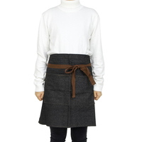 Tablier en jean sans manches de haute qualité pour l'exportation en Europe, 100 % coton, matière douce et saine, bleu et noir