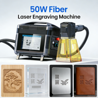 Machine de marquage laser à fibre portative de 50 W, performances puissantes pour la gravure sur métal, acier inoxydable et pierre