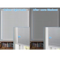 Tiras de PVC Bloqueadoras de Luz en Forma de L, Universales, 100% Opacas, de Calidad Confiable, para Persianas Enrollables
