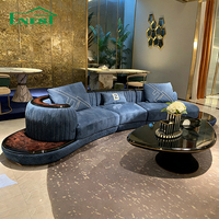 Canapé modulaire en velours et cuir véritable de luxe italien, avec structure en bois de burl, design modulaire, idéal pour villa, hôtel, appartement, salon