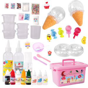 Torta fai da te ciambelle al cioccolato e ghiaccio Dessert tema <span class=keywords><strong>Slime</strong></span> <span class=keywords><strong>Kit</strong></span> per bambini bomboniere per fare nuvola di burro e melma di schiuma - Product Image 6