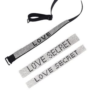 Penjualan terlaris pakaian dalam wanita buatan khusus dan Strip berlian imitasi Bikini aksesori dekoratif cocok dengan bahu - Product Image 6