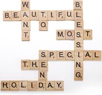 28482 120 pièces Lettres en bois DIY pour la décoration de cadeaux, la création de sous-verres alphabétiques et le jeu de Scrabble