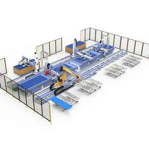 Sparen Arbeid Hout Snijden Atc Cnc Machine Houtbewerking Paneel Meubelen Productielijn Met Robot Arm