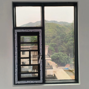 Thiết kế hiện đại an ninh nhôm gấp cửa sổ cửa sổ kính E thấp bão tác động cách âm năng lượng Sao đủ điều kiện biệt thự - Product Image 6