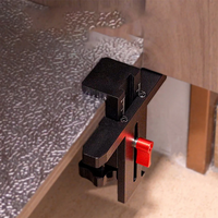 Ensemble de gabarits de montage de porte d'armoire en alliage d'aluminium réglable et durable Outil de positionnement de bricolage pour une installation rapide avec support OEM/ODM
