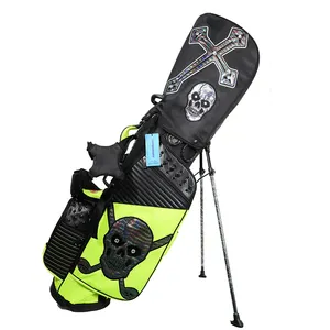 Custom Polyester Lightweight Classic white red yellow green pouch disc golf bag sunday on trolley golf stand bag