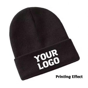 Casquette promotionnelle pour cadeaux d'affaires, vente en gros, tricotée, avec logo brodé personnalisé, bonnet personnalisé - Product Image 2