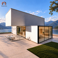 Maisonnette Modulaire Préfabriquée de Luxe Autonome à Énergie Solaire EPS, 3 Chambres, Cabane Mobile pour Projets Hôteliers Airbnb