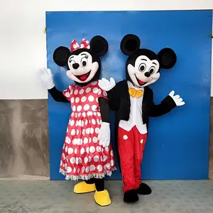 Efun adedi 1 adet yetişkin Mickey maskot kostümleri için parti eğlence olay gösterisi çocuklar için yüksek kalite özel fare maskot kostüm