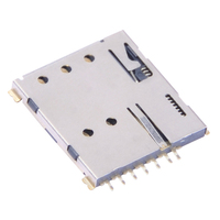 Connecteur de support de carte BTRE Micro Nano SIM avec broche de commutation CD 6+1 broches (H=1.37) - Température de fonctionnement de -20 à +60°C
