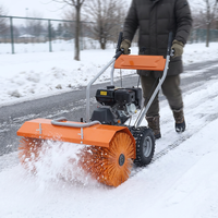 Balayeuse à neige professionnelle pour le déneigement des parcs de bureaux, avec tête de souffleur à neige optionnelle de 56 cm et lame à neige de 80 cm