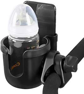 Vaso de plástico Universal 2 en 1 y soporte para teléfono para Uppababy <span class=keywords><strong>Nuna</strong></span> Doona cochecitos bicicleta Scooters accesorio para cochecitos - Product Image 2