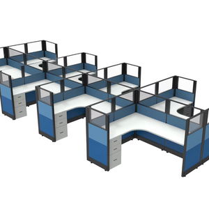 OMNI U-a forma di cubicolo pannelli da scrivania per uffici a casa e ospedale Coworking ambienti aperti spazi di lavoro divisorio - Product Image 2