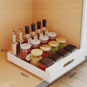 Giá Kim Loại Có Thể Kéo Dài Giá Đựng Gia Vị Kéo Dài Giá Sắp Xếp Ngăn Kéo Cho Tủ Dưới Tủ Đựng Đồ Nhà Bếp Kệ Đựng Gia Vị Mặt Bàn - Product Image 5