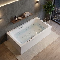 Baignoire autoportante en acrylique avec garantie de 5 ans et assistance en ligne pour distributeur de baignoires autoportantes en acrylique d'intérieur