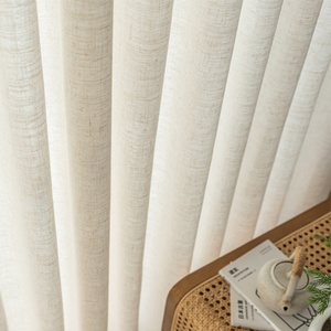 Linen <b>Curtains</b> for Living Room Environmental Protection Material Clot Light Filtering <b>Curtains</b> Factory Supply Custom Wholesale - Product Image 4