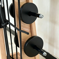 Chaise de Pilates et de Yoga Zen de style machine, pivotante en bois massif, équipement d'entraînement personnalisé pour studio de yoga, salle de sport et usage domestique