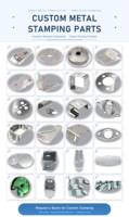 Services de fabrication sur mesure de tôles métalliques, pièces estampées en métal, supports en acier, pièces thermolaquées et zinguées, connecteurs pour cadres en bois