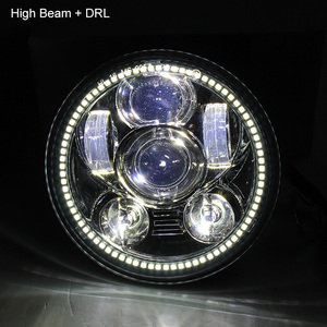 5-3/4-5,75 Halo LED faro para Dyna calle <span class=keywords><strong>Bob</strong></span> Super Wide Glide Low Rider noche Rod <span class=keywords><strong>tren</strong></span> Softail dos Sportster Iron 883 - Product Image 4