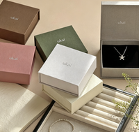 Boîtes en papier personnalisées avec logo, écologiques, pour bijoux (boucles d'oreilles, colliers, bagues), avec fermeture magnétique, pour accessoires cadeaux