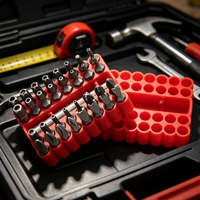 Juego de Puntas de Destornillador de Acero S2 con Estuche de Almacenamiento, Juego de Puntas Magnéticas Multifuncionales para Reparaciones en el Hogar, Taller y Herramientas Manuales