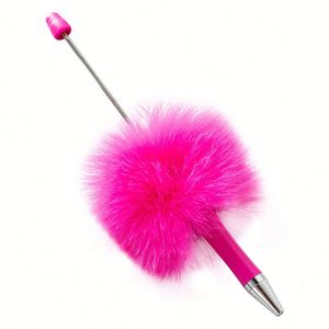 Custom Fluffy Beadable Pompom <b>Pen</b> - 28 Colors, Fuzzy Ballpoint <b>Pens</b> for DIY Crafts & Office Supplies Gifts - Product Image 4