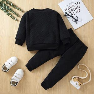 Conjunto de Dos Piezas Unisex de Moda para Otoño, Sudadera Deportiva de Cuello Redondo y Pantalones de Color Sólido, en Oferta - Product Image 3