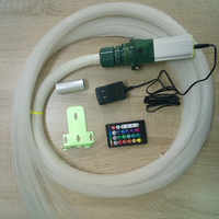 Cable de Fibra Óptica con Revestimiento de PVC Negro de 4.0 mm, con Extremo Luminoso, para Iluminación Subterránea