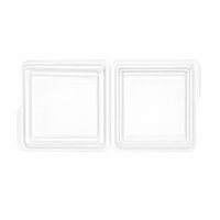 Boîte de rangement esthétique transparente anti-poussière pour patchs anti-acné en PET, étui blister professionnel pour produits cosmétiques