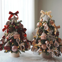 Nouvel ensemble de décorations de Noël en forme d'élchons, modèle chinois, pour scène de Noël, mini-ornement de gâteau de table