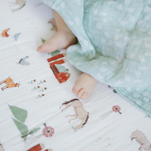 Hochwertige Bambus-Baumwoll-Spannbettlaken Umweltfreundlicher Digitaldruck Baby-Matratzen-Bettwäsche Weiches Musselin-Babybettlaken - Product Image 3