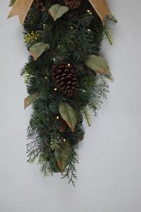 Guirnalda Decorativa Navideña de Pared de Alta Calidad Personalizada, Guirnalda Navideña en Forma de Lágrima de PVC/PE - Product Image 4