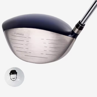 Driver de golf pour droitier, manche en acier inoxydable usiné CNC, poignée en caoutchouc
