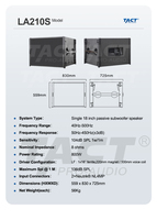 Sistema de Altavoces Line Array Profesional de 2 Vías con Dos Altavoces de 10 Pulgadas de Rango Completo, Equipo de Sonido para Escenario, Fábrica de Altavoces