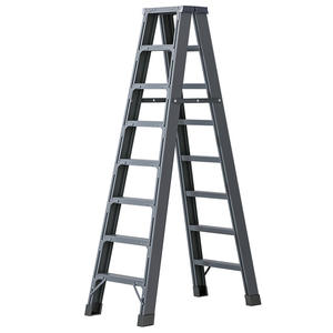 A型アルミ合金製 室内多機能 厚型折りたたみ式両面エンジニアリングクライミングラダー 耐荷重150kg 2m - Product Image 5