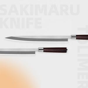 ساشيمي-سكاكين مطبخ يابانية, سكين ساشيمي مع مقبض خشبي ، 6 بوصات ، تستخدم في المطبخ الياباني - Product Image 3