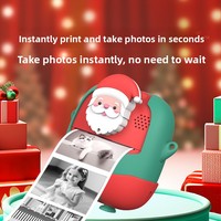 Appareil photo réversible pour enfants, capteur CMOS 24MP, vidéo HD, impression instantanée, écran 2,0 pouces, grand angle 180°, reconnaissance de scène par IA