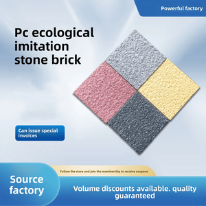 Mattonella Ecologica in Calcestruzzo Prefabbricato Effetto Pietra 20mm Quadrata Antincendio <span class=keywords><strong>per</strong></span> Pavimentazione Esterna Strade Comunali - Product Image 2